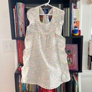 Shabby Chic Springtime Floral Bunnies Smock Dress 5T